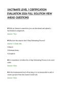 XACTIMATE LEVEL 1 CERTIFICATION&NewLine;EVALUATION 2026 FULL SOLUTION VIEW&NewLine;AHEAD QUESTIONS&NewLine;