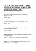 CLG 0010 EXAM HIGH-YIELD PROCUREMENT&NewLine;RULES&comma; CARDHOLDER RESPONSIBILITIES&comma; AND&NewLine;COMPLIANCE SUMMARY 2026
