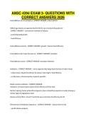 ANSC 4394 EXAM 3- QUESTIONS WITH CORRECT ANSWERS 2026