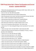 FDNY Proby School Quiz 1 Review Test Questions and Correct Answers &vert; Fire Department of the City of New York &lpar;FDNY&rpar; &vert; 2026&sol;2027 &vert; Probationary Firefighter Training Study Guide