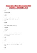 ANSC 4394 FINAL QUESTIONS WITH CORRECT ANSWERS 2026