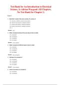 An Introduction to Electrical Science 1st Edition Test Bank &vert; Adrian Waygood &vert; Latest Exam Questions & Verified Answers