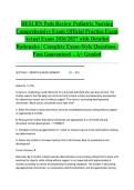 HESI RN Peds Review Pediatric Nursing Comprehensive Exam Official Practice Exam Actual Exam 2026&sol;2027 with Detailed Rationales &vert; Complete Exam-Style Questions &vert; Pass Guaranteed &ndash; A&plus; Graded&NewLine;&NewLine;