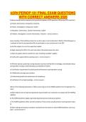 AORN PERIOP 101 FINAL EXAM QUESTIONS WITH CORRECT ANSWERS 2026