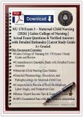 NU 170 Exam 3 &ndash; Maternal-Child Nursing &lpar;2026&rpar; &vert; Galen College of Nursing &vert; Actual Exam Questions & Verified Answers with Detailed Rationales &vert; Latest Study Guide &vert; A&plus; Graded