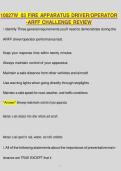 10027W&lowbar;03 Fire Apparatus Driver&sol;Operator ARFF Challenge 2026&sol;2027 Study Guide &ndash; Complete Questions & Answers&period;