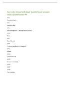 Ten Codes &lpar;Important&rpar; Exam questions and answers&NewLine;latest update Graded A&plus;