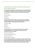 Vincent Brody vsim Post Exam questions and answers&NewLine;latest update Graded A&plus;&NewLine;Mr&period; Brody has been admitted for COPD exacerbation&period; This is his third admission&NewLine;for exacerbation of COPD this year&period; The nurse recognizes which of the following&NewLine;are consistent wi