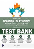 Test Bank for Byrd & Chen's Canadian Tax Principles&comma; Volumes 1 & 2 &lpar;Donell&comma; 2025&rpar; &vert; All Chapters 1&ndash;21 Covered