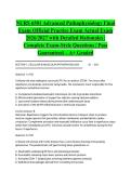 NURS 6501 Advanced Pathophysiology Final Exam Official Practice Exam Actual Exam 2026&sol;2027 with Detailed Rationales &vert; Complete Exam-Style Questions &vert; Pass Guaranteed &ndash; A&plus; Graded&NewLine;&NewLine;