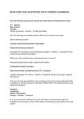 BIOM 3090 QUIZ QUESTIONS WITH VERIFIED ANSWERS