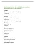 Wildlife Identification List for NR 220 Exam questions&NewLine;and answers latest update Graded A&plus;&NewLine;Scolytidae&NewLine;Dendroctonus ponderosae &lpar;Mountain Pine Beetle&rpar;&NewLine;Cerambycidae&NewLine;Longhorn Beetle &lpar;Round-headed Borer&rpar;&NewLine;Buprestidae&NewLine;Metallic Wood-boring Bee