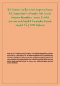 ICC Commercial Electrical Inspector Exam &NewLine;E2 Comprehensive Practice with Actual &NewLine;Complete Questions&comma; Correct Verified &NewLine;Answers and Detailed Rationales Already &NewLine;Graded A&plus; &vert; 2026 Updated