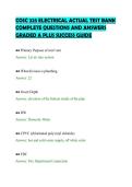 COSC 325 ELECTRICAL ACTUAL TEST BANK&NewLine;COMPLETE QUESTIONS AND ANSWERS&NewLine;GRADED A PLUS SUCCESS GUIDE