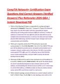 CompTIA Network&plus; Certification Exam &NewLine;Questions And Correct Answers &lpar;Verified &NewLine;Answers&rpar; Plus Rationales 2026 Q&A &vert; &NewLine;Instant Download Pdf 