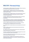 WGU D574 - Neuropsychology Questions With Correct Solutions&comma; Already Passed&excl;&excl;