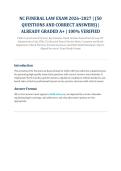 North Carolina Funeral Law Exam 2026&ndash;2027 &vert; Public Law & Funeral Service &vert; North Carolina Funeral Service Law&comma; NC Administrative Code &lpar;Title 21&rpar;&comma; Board of Funeral Service Rules &vert; 50 Practice Questions with Correct Answers