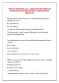 AOA TRAINING PRACTICAL QUESTIONS AND VERIFIED DETAILED SOLUTIONS &lpar; MULTIPLE CHOICES&rpar; &vert;100&percnt; CORRECT&excl;&excl;