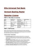 2026&sol;2027 Vermont Boating Master Operator License&colon; 39&plus; Elite Test Bank Questions & Statutory Analysis