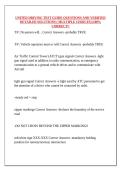 UNITED DRIVING TEST GUIDE QUESTIONS AND VERIFIED DETAILED SOLUTIONS &lpar; MULTIPLE CHOICES&rpar; &vert;100&percnt; CORRECT&excl;&excl;