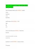 NR 325 Urinary Exam with Questions and Answers