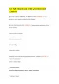 NR 325 Final Exam with Questions and Answers