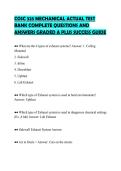 COSC 325 MECHANICAL ACTUAL TEST&NewLine;BANK COMPLETE QUESTIONS AND&NewLine;ANSWERS GRADED A PLUS SUCCESS GUIDE