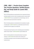 CEBS - GBA 1 - Practice Exam Complete &NewLine;Test&comma; Practice Questions&comma; Verified Answer &NewLine;Key&comma; and Study Guide for &lpar;Latest 2026 &NewLine;Edition&rpar;