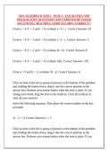 AOA ALGEBRA II SEM 2 - QUIZ 2 &colon; EQUALITIES AND INEQUALITIES QUESTIONS AND VERIFIED DETAILED SOLUTIONS &lpar; MULTIPLE CHOICES&rpar; &vert;100&percnt; CORRECT&excl;&excl;