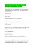 NR 327 Maternal Newborn Exam with Questions and Verified Answers
