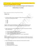 Advanced Practice Nursing&colon; Essential Knowledge Test Bank Guide 2025&sol; 2026 100&percnt; Verified with Correct Questions and Answers with Solution Comprehensive Advanced Practice Nursing Exam Prep Study Guide
