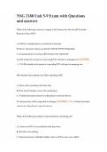 NSG 3180 Unit 5-9 Exam with Questions and answers