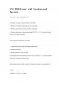 NSG 3180 Exam 1 with Questions and Answers