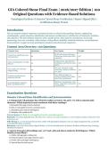 GIA Colored Stone Final Exam &ndash; Gemological Institute of America Colored Stone Certification &ndash; 2026&sol;2027 Edition &ndash; 100 Questions with Evidence-Based Solutions