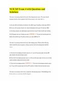 NUR 265 Exam 4 with Questions and Solutions
