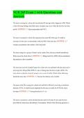 NUR 265 Exam 1 with Questions and Answers
