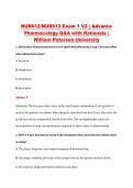 NUR612 Exam 1 V1&ndash;V3 &vert; Advance Pharmacology &vert; William Paterson University &vert; Q&A with Rationale &lpar;NUR 612 Exam 1&rpar;