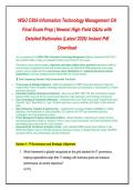 WGU C954 Information Technology Management Exam Bundle &ndash; OA Final Exam 200&plus; Q&As &plus; 2 Extra OA Versions & 150‑Question Practice Set &vert; Verified Answers&comma; A&plus; Graded 2026&sol;2027