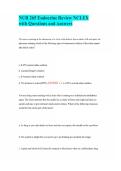 NUR 265 Endocrine Review NCLEX with Questions and Answers