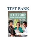 Leadership and Nursing Care Management 7th Edition Diane Test Bank 2025&sol; 2026 &vert; 100&percnt; Verified Questions and Answers with Solution