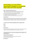 PA Psychology Law Exam &lpar;PPLE&rpar; &ndash; Pennsylvania Psychology Law Examination Study Guide and Practice Questions&NewLine;