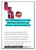 UCT T-1A Systems 3 & 4 Test Practice Exam Questions & Answers &vert; UCT T-1A Systems 3 & 4 &vert; 180&plus; Questions &vert; Hydraulic Systems&comma; Landing Gear&comma; Flight Controls&comma; TCAS&comma; GPWS & Aircraft Systems &vert; Undergraduate Combat Systems Officer Training &lpar;UCT&rpar;