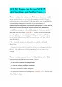 NUR 265 Endocrine Review NCLEX with Questions and Verified Answers