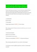 NSG3160 Health Assessment Exam 2 with Practice Questions and Answers