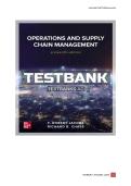Operations and Supply Chain Management 16th Edition Jacobs Test Bank 2025&sol; 2026 &vert; 100&percnt; Verified Questions and Answers with Solution