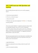NSG 3160 Exam one with Questions and Answers