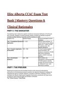 Elite Alberta CCAC Exam Test Bank 2026&sol;2027 &vert; 33&plus; High-Yield MCQs & Master Clinical Rationales &lpar;CACCF Standards&rpar;