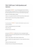 NSG 3160 Exam 3 with Questions and Answers