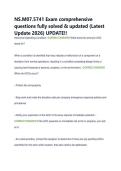 NS&period;M07&period;5741 Exam comprehensive &NewLine;questions fully solved & updated &lpar;Latest &NewLine;Update 2026&rpar; UPDATE&excl;&excl; 