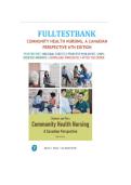 Stamler and Yiu&rsquo;s Community Health Nursing A Canadian Perspective 6th Edition Test Bank 2025&sol; 2026 &vert; 100&percnt; Verified Questions and Answers with Solution